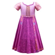 Girl Rapunzel Princess Costume Dress for Birthday Party